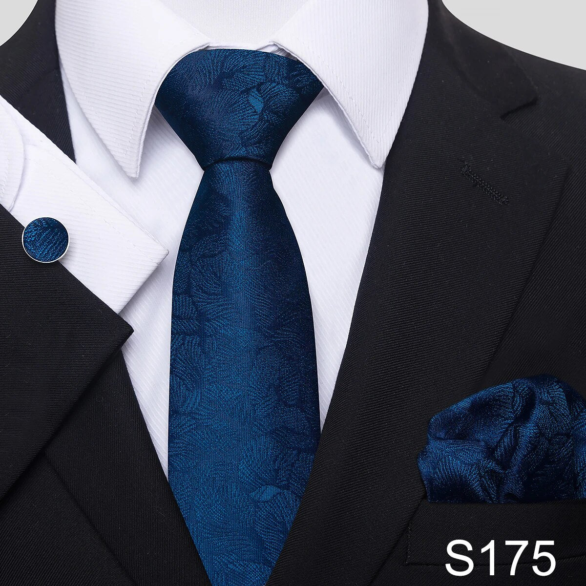 Corbata de regalo de cumpleaños de gran calidad, conjunto de gemelos y pañuelo, corbata para hombre, ropa formal, regalo para hombre, novio