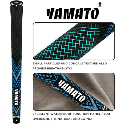 Yamato Blue Golf Grips 13-Pack – Midsize/Standard All-Weather Grips