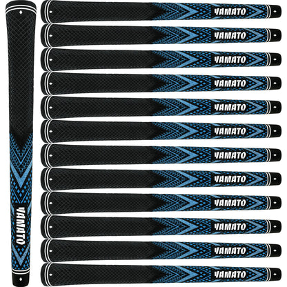 Yamato Blue Golf Grips 13-Pack – Midsize/Standard All-Weather Grips