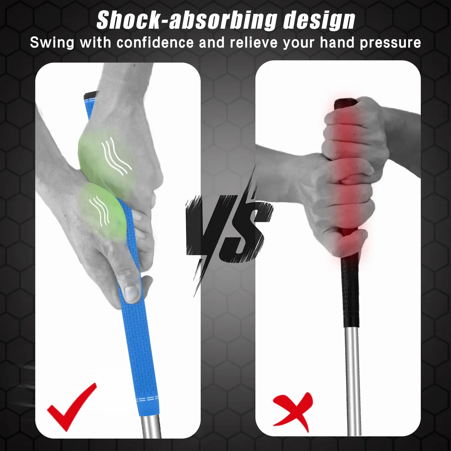 Yamato Single-Color Blue Golf Grips 8-Pack – Soft, Non-Slip Grip