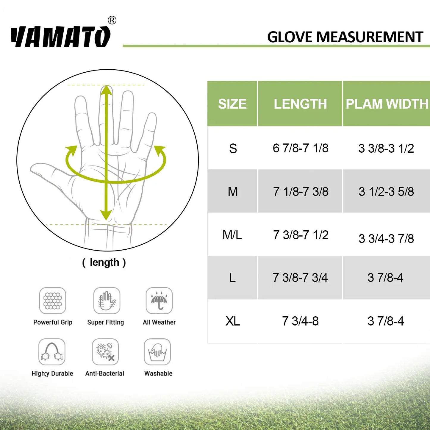Yamato Premium Golf Gloves for Men – Breathable Cabretta Leather with Enhanced Grip