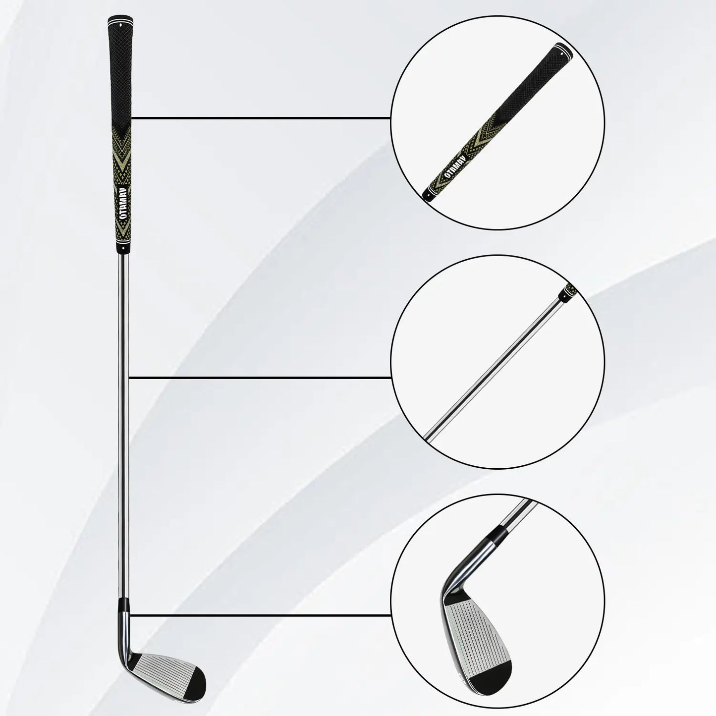 Yamato Golf Iron Set – 6 Piece Right Hand Irons (No.5–9 + P) – Stainless or Carbon Shaft – Men's Cavity Back Clubs
