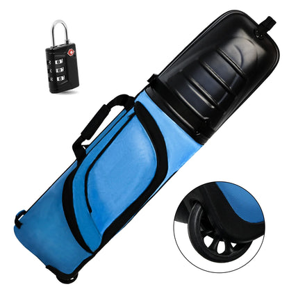 Yamato Golf Travel Bag with Hard Shell, TSA Lock & Wheels