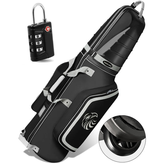 Yamato Golf Travel Bag with ABS Hard Shell & Inline Skate Wheels
