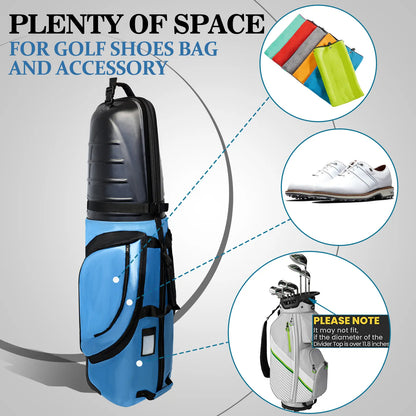 Yamato Golf Travel Bag with Hard Shell, TSA Lock & Wheels