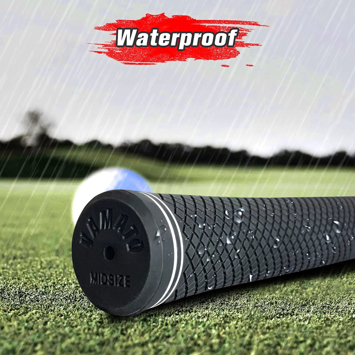 Yamato Green Golf Grips 13-Pack – Non-Slip Midsize/Standard Grips