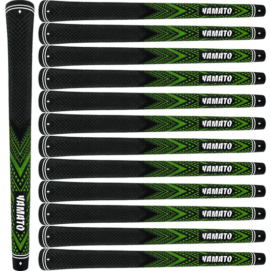 Yamato Green Golf Grips 13-Pack – Non-Slip Midsize/Standard Grips
