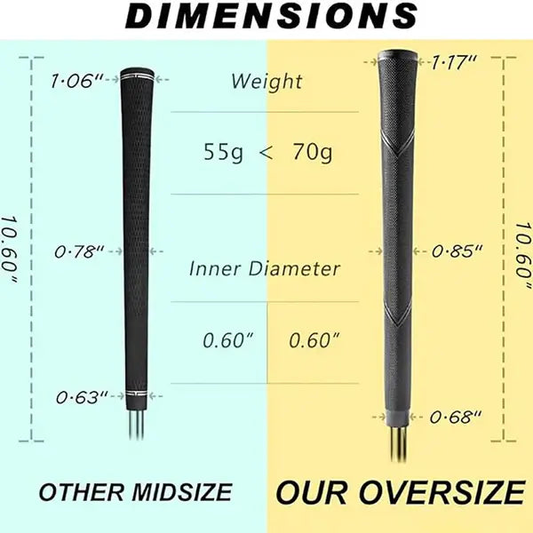 Yamato Jumbo Golf Grips Set – Oversize Arthritic Grips (8/13pcs)