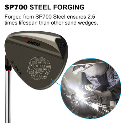 Yamato Left Handed Forged Golf Wedge Single - High Spin 52°56°60°