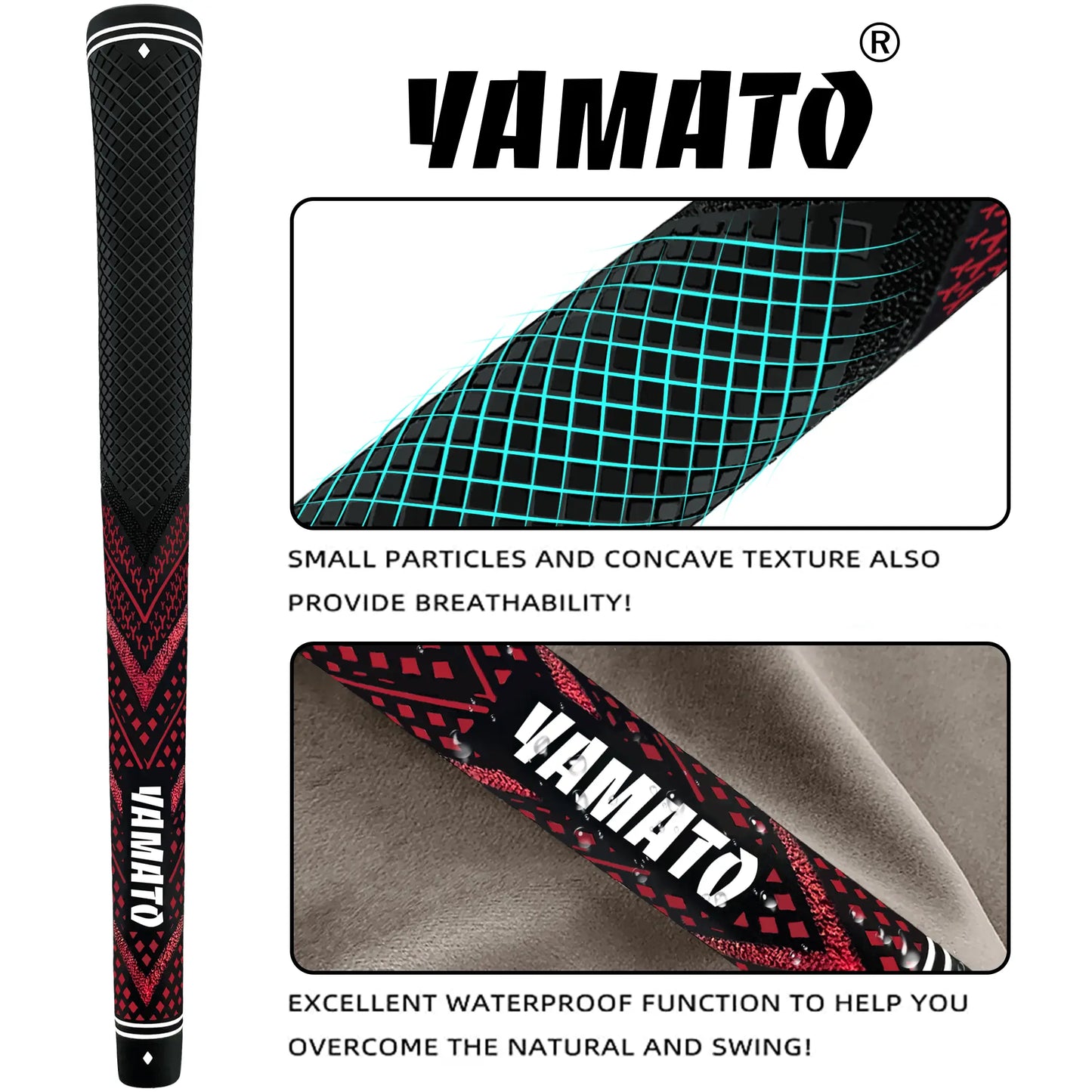 Yamato Red Golf Grips 13-Pack – Tour-Level Control & Bold Style