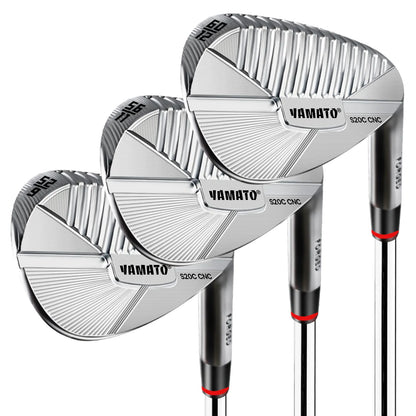 Yamato Forged Wedge Pro Set - S20C Carbon Steel | 20% More Spin