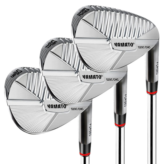 Yamato Forged Wedge Pro Set - S20C Carbon Steel | 20% More Spin