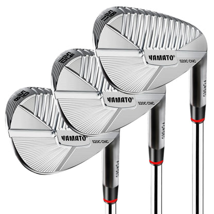 Yamato Forged Wedge Pro Set - S20C Carbon Steel | 20% More Spin