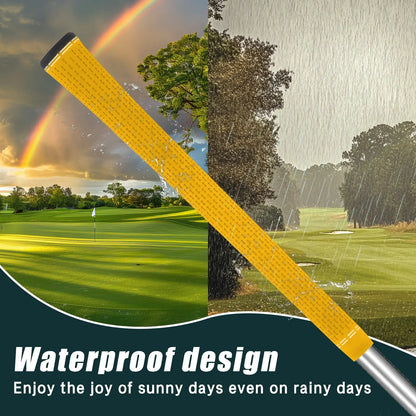 Yamato Single-Color Yellow Golf Grips 8-Pack – Soft, Non-Slip Grip
