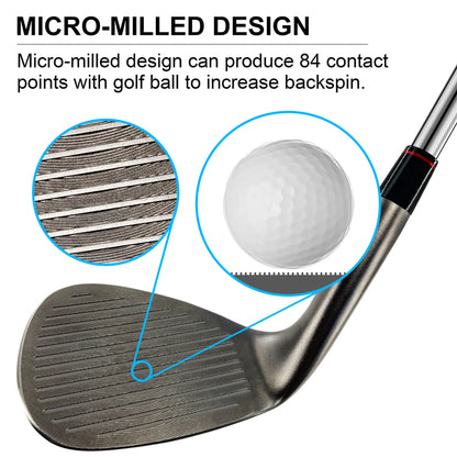 Yamato Forged Golf Wedge Set 3PCS | High Spin 50°/54°/58° or 52°/56°/60° Combo
