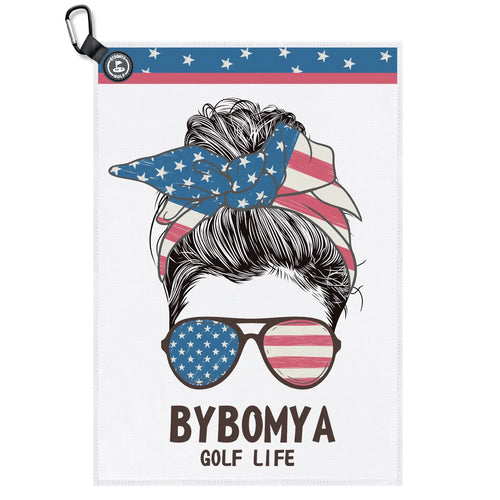 Yamato Magnetic Golf Towel – American Woman Pattern, Quick-Dry, Strong Magnet