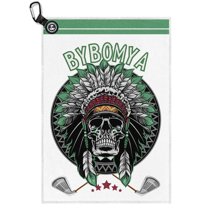 Yamato Magnetic Golf Towel – Skull Pattern, Quick-Dry, Strong Magnet