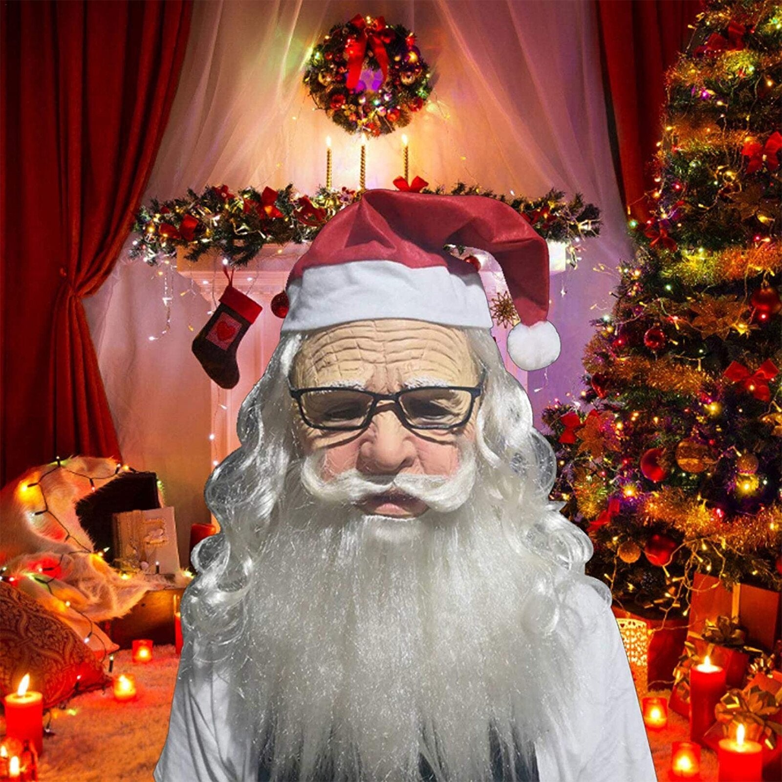 Máscara de Papá Noel