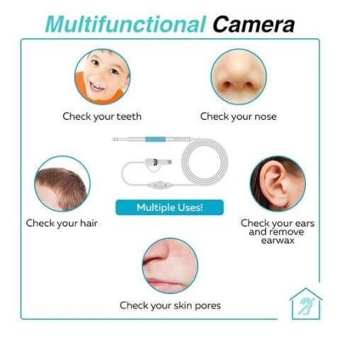 Endoscopio para limpieza de oídos