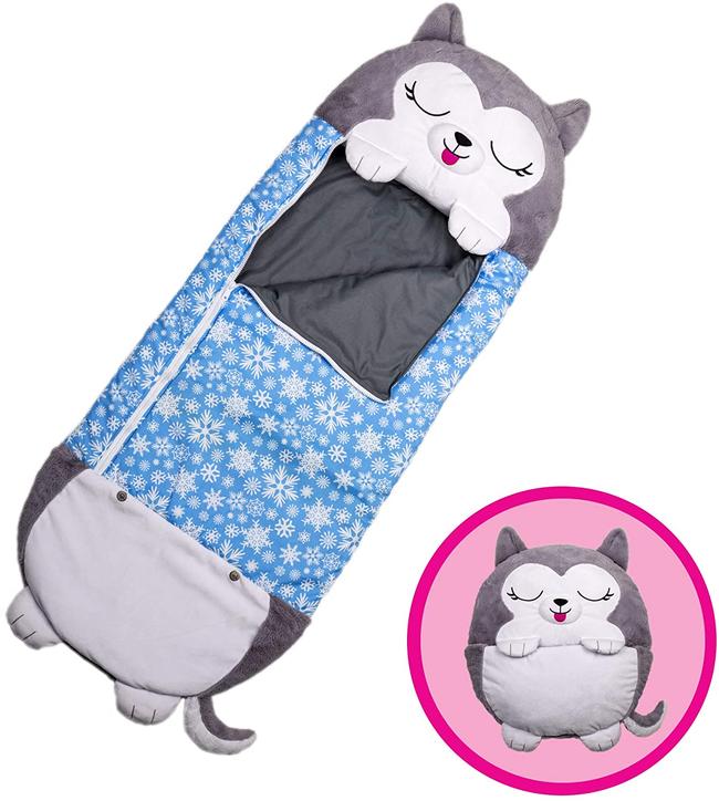 Almohada y saco de dormir para niños