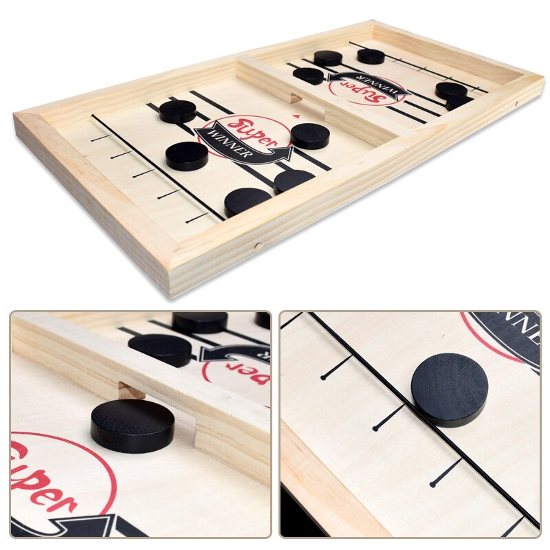 Juego Fast Sling Puck: Regalo de Navidad, juego de mesa de hockey