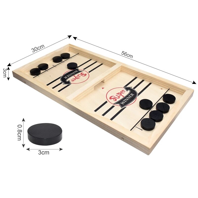 Juego Fast Sling Puck: Regalo de Navidad, juego de mesa de hockey