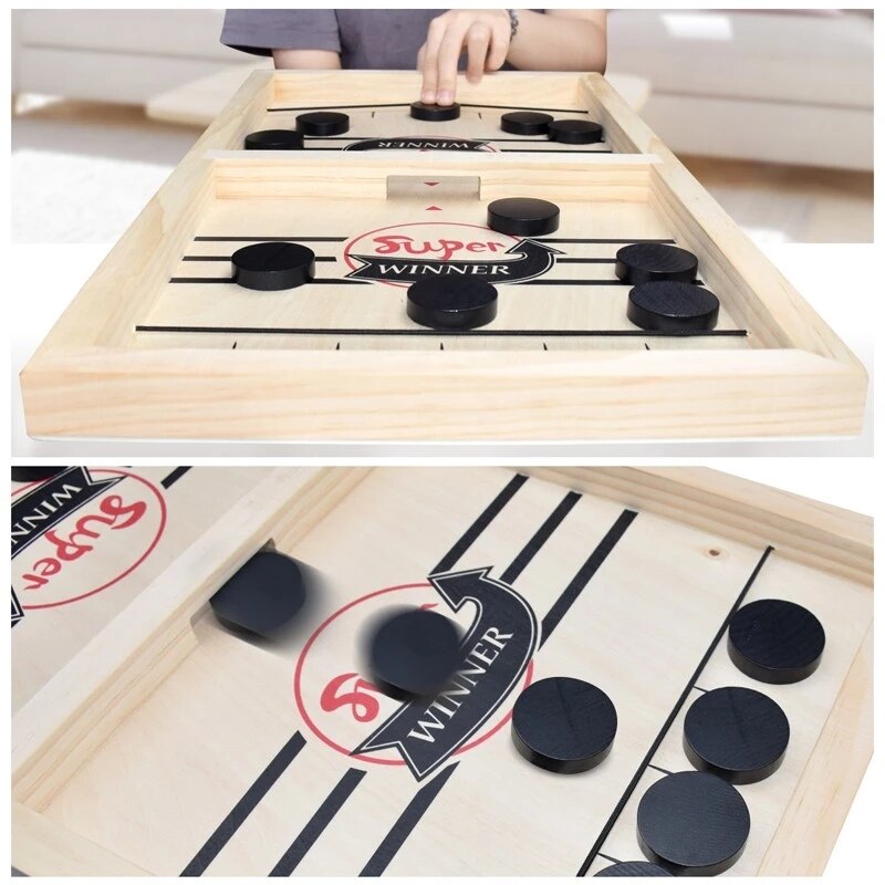 Juego Fast Sling Puck: Regalo de Navidad, juego de mesa de hockey